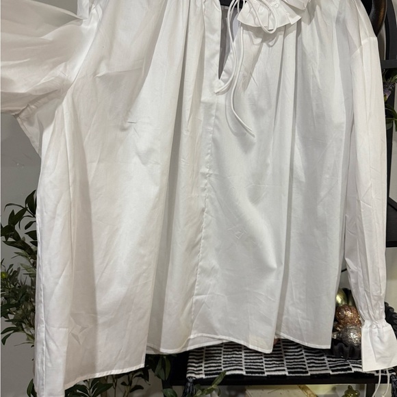 plus size Harshman Audrey Popover Blouse 100% cotton 3x blouse - Picture 11 of 16